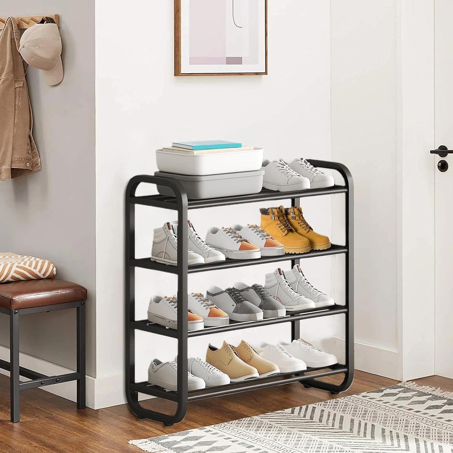 Estanteria de almacenamiento de zapatos de 4 niveles - additional image 4