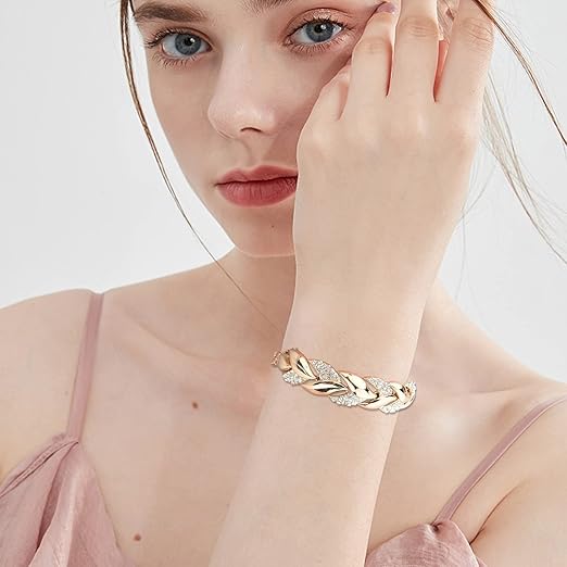 Pulsera elegante de hojas doradas - additional image 4