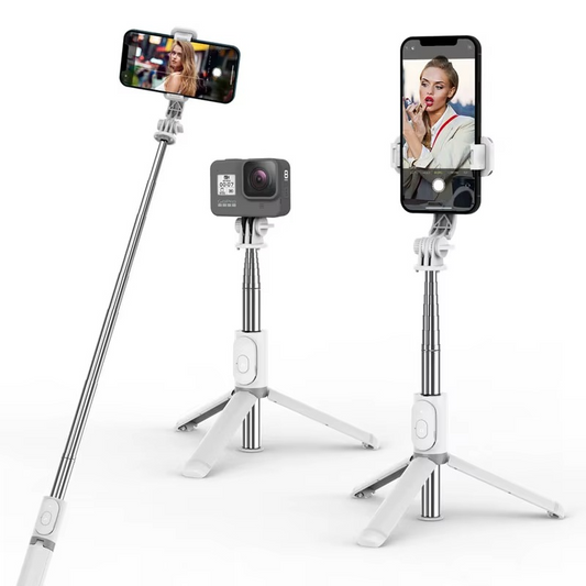 Palo selfi extensible Q02 con soporte estable.