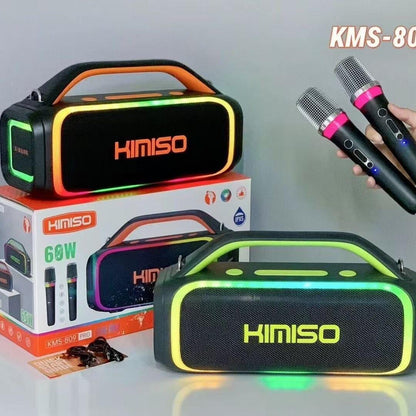 60W Bluetooth Speaker with 2 Built-in Microphones - Power and Fun at Every Party