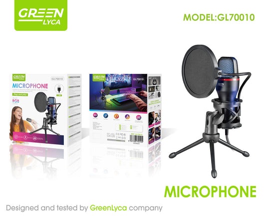Portable tripod microphone with clear sound and stable connection, GL70010