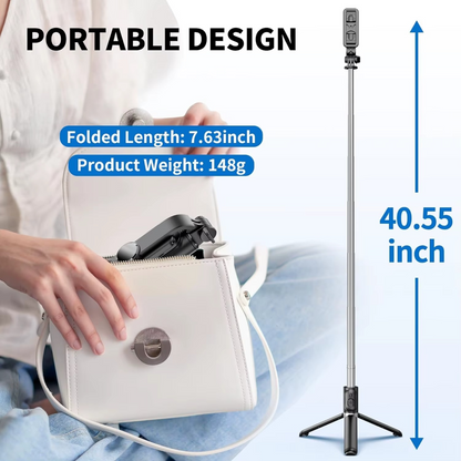 Palo selfi extensible Q02 con soporte estable.